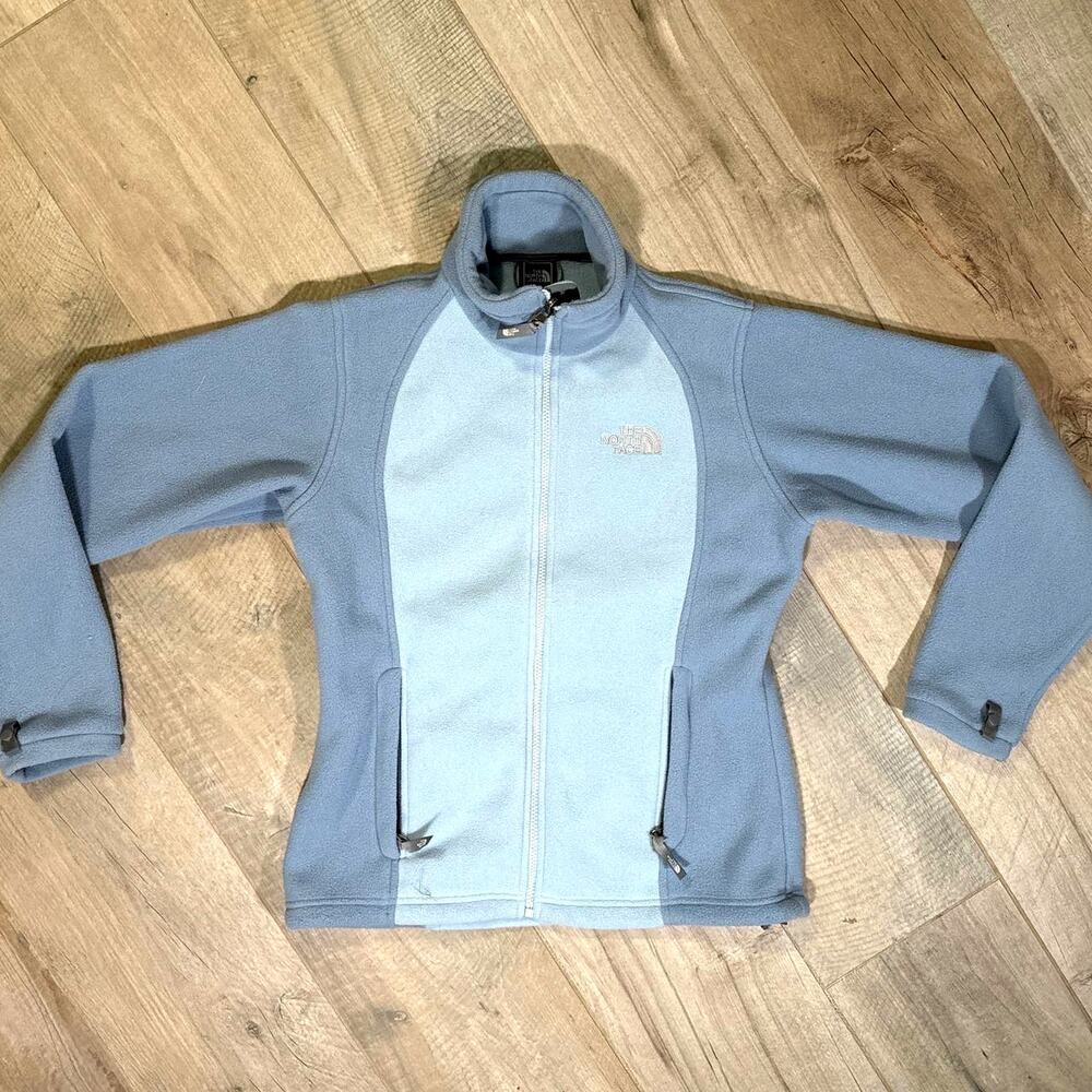 The North Face Fleece Zip Up Light Blue Women's Size Medium